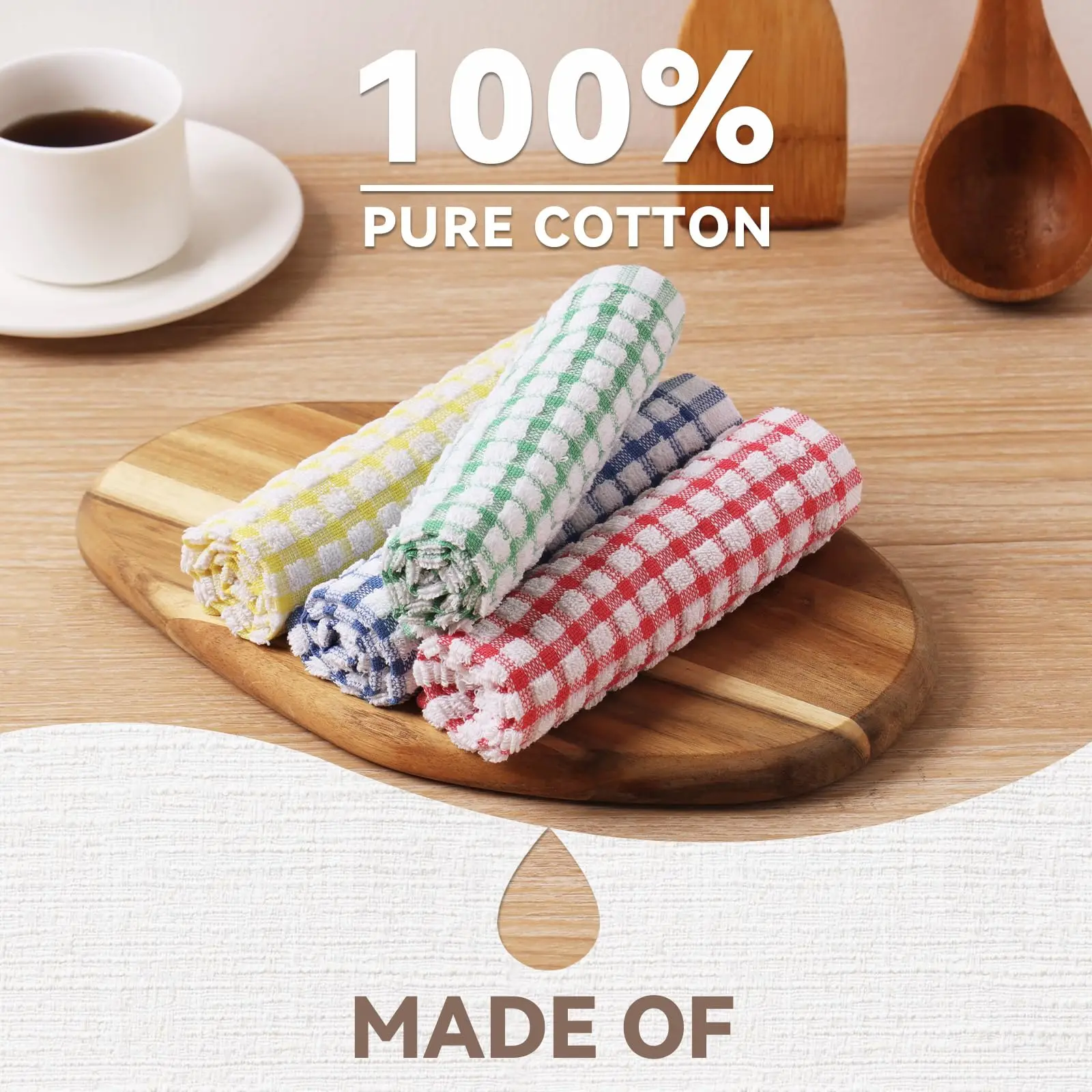 Cotton Kitchen Dishcloth Set 5