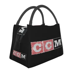 CCM Retro Ice Hockey Logo Lunch Bag Insulated Bento Box Portable Lunch Tote Picnic Bags Cooler Thermal Bag for Woman Girl Office