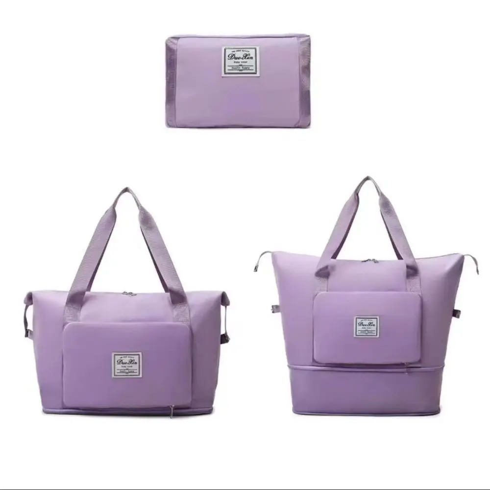 Swimming Bag Oxford Carry On Travel Bag Foldable Scalable Storage Handbag Waterproof Wet Dry Separation Travel Tote Bag Business