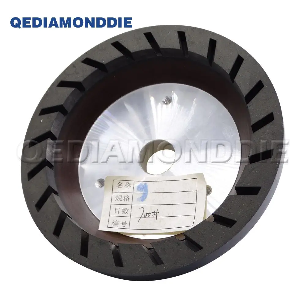 150mm Inner Tooth Aluminum Base Resin Diamond Wheel 3#4#5#6#7# Glass Beveling Machine Grinding Wheel Edge Polishing Abrasive