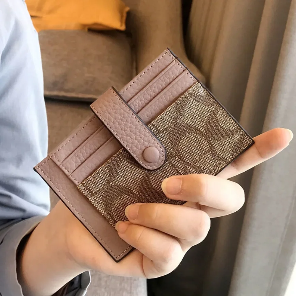 Travel Women Short Small Wallets Fold Card Holder ID Bag Coin Purse Ladies Wallets Anti-degaussing Driver's License Card Holder