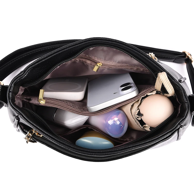 Ladies Luxury Brand Handbags Sac A Main Crossbody Bags for Women 2026 Leather Shoulder Bags Female Messenger Bag Soft Bag image 6