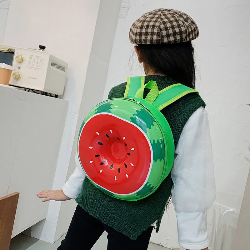 Kids Cartoon Backpack Children Boy Girl Schoolbag Rainbow Donut Fruit Bagpacks Multi-functional Children Kids Festival Gifts