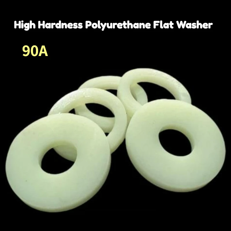 10Pcs PU Flat Gasket ID 8mm-30mm O-Ring Seal Spacer Washer Polyurethane Sealing Ring Shock Absorber Gasket