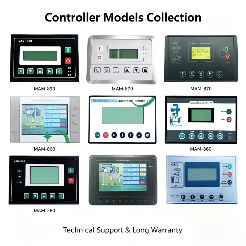 Original Screw Air Compressor Main Controller Panel Electronic Control Board Spare  MAM860 MAM870 MAM880 MAM890 6070 6080 KY02S
