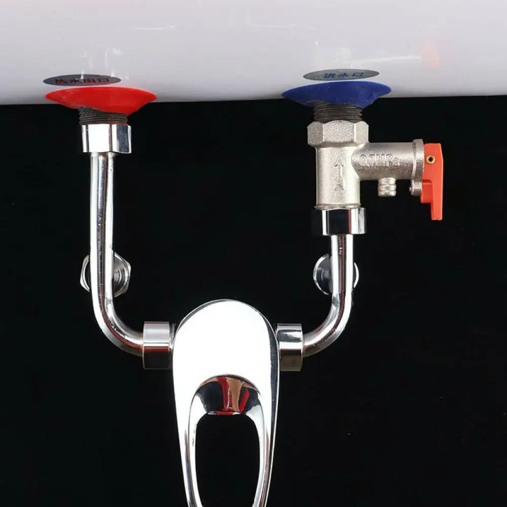Solid Copper Exposed Mixing Valve Hot Cold Faucet For Electric Water Heater Bathroom Shower Plumbing Control Device