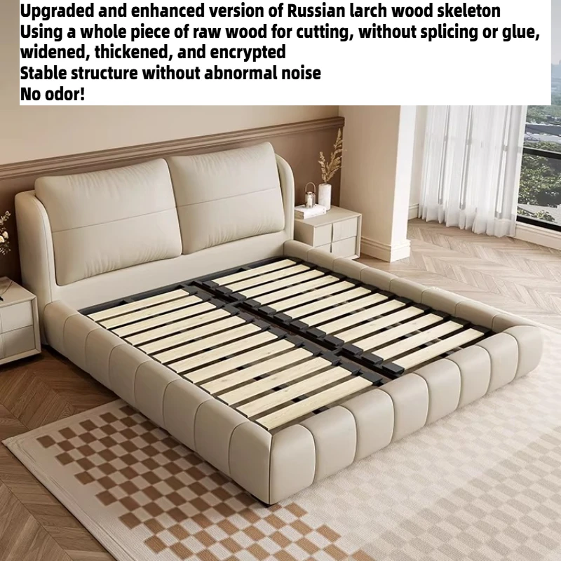 180x200cm King Size Wedding Bed Italian Bedroom Soft Package Double Bed Queen Frame Headboard Wooden Modern Bedroom Furniture