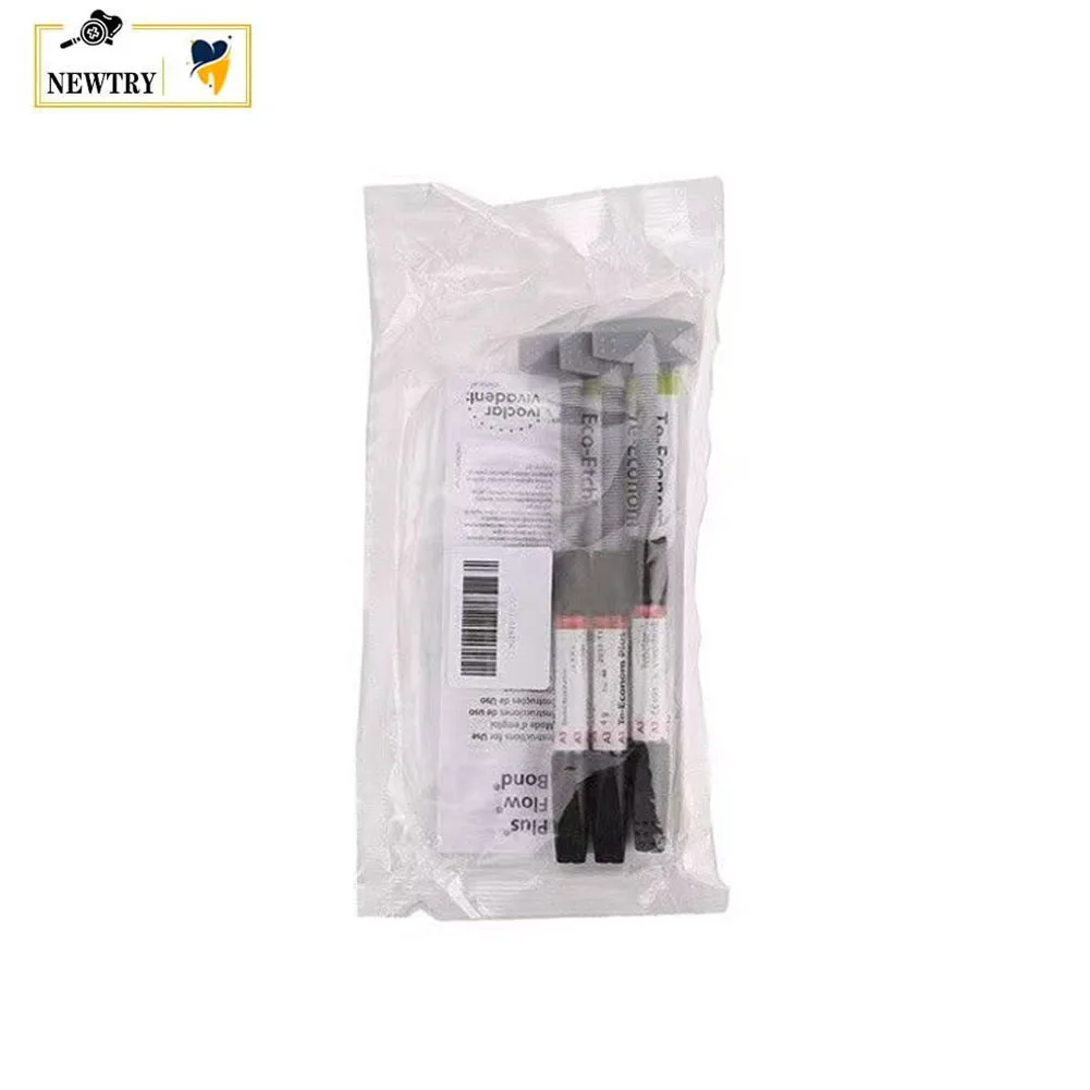 

Dental Light Curing Composite Resin Ivoclar TE-Econom Plus Radiopaque Micro Hybrid Tooth Filling Restorative Material 3 Syringes