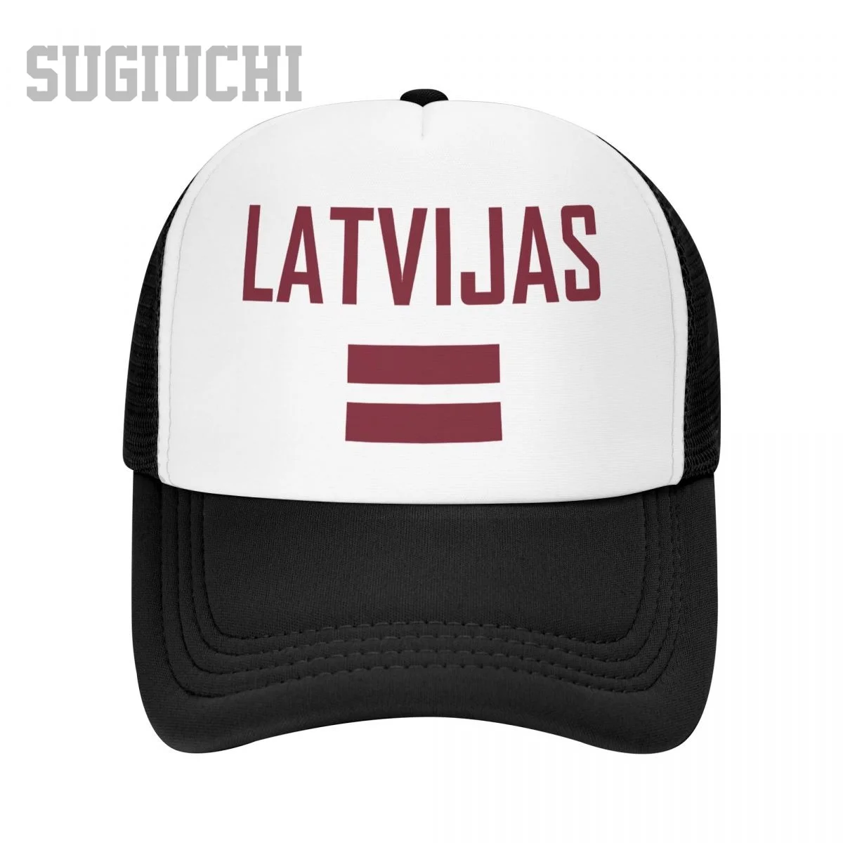 

Unisex Mesh Cap Hat Latvia LATVIJAS Flag And Font Trucker for Men Women Baseball Caps Outdoors Cool