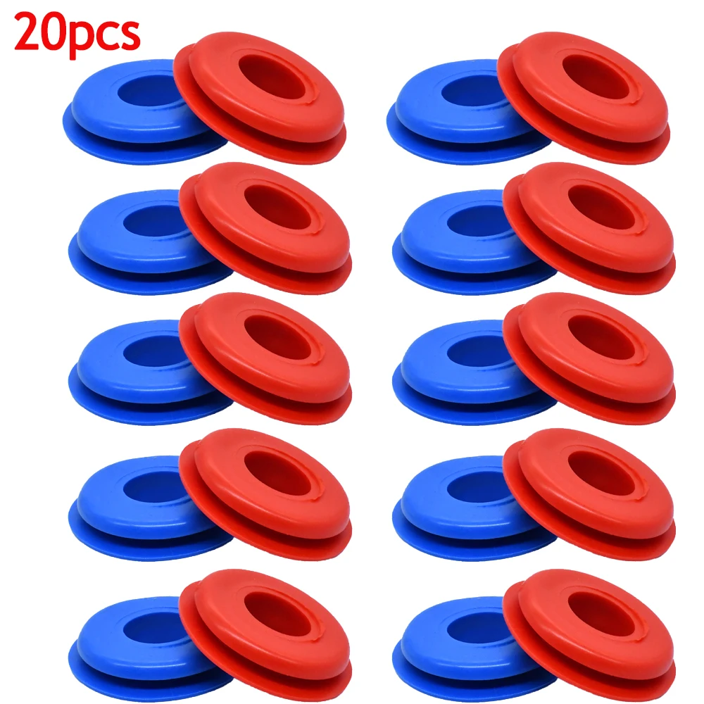 20pcs Glad Hand with Seals Set Gladhand Washers Rubber Seals Gasket Elastic Grommets for Semi Trucks Trailers Brake Air Hose