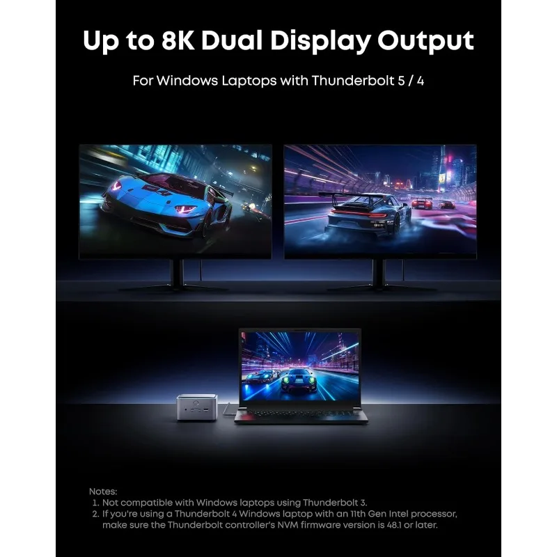 محطة إرساء Prime TB5، قاعدة Thunderbolt 14 في 1 مع نقل أقصى 120 جيجابت في الثانية، قاعدة Thunderbolt مع شحن أقصى 140 وات،