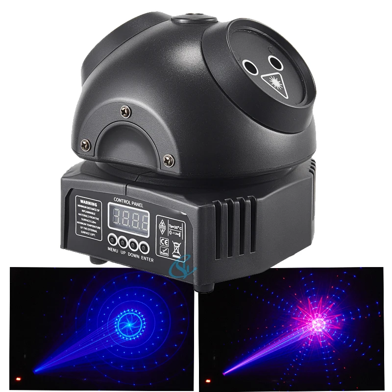 mini efeito de luz de palco com cabeca movente 3in 30w rgb dmx512 dj disco bar casamento boate festa 01