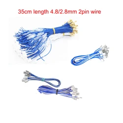 20pcs 35cm length 2pin 4.8mm 2.8mm wire USB zero-delay encoder arcade button cable American joystick cable
