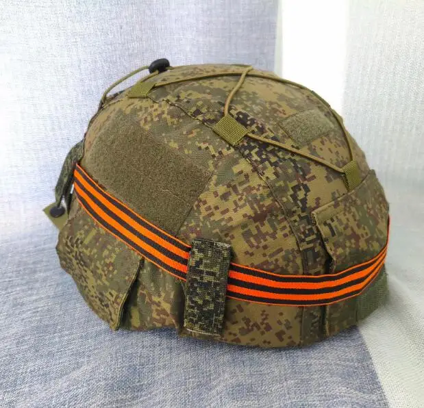 Russian Camouflage 6B47 Helmet Cover Include Ribbon