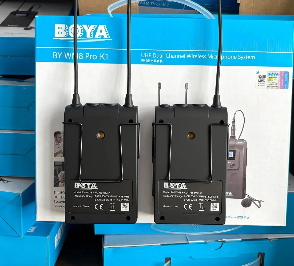 BY-WM8 Pro-K1 wireless lavalie - Wireless Lavalier Microphone Dual Receiver ulasan dan harga