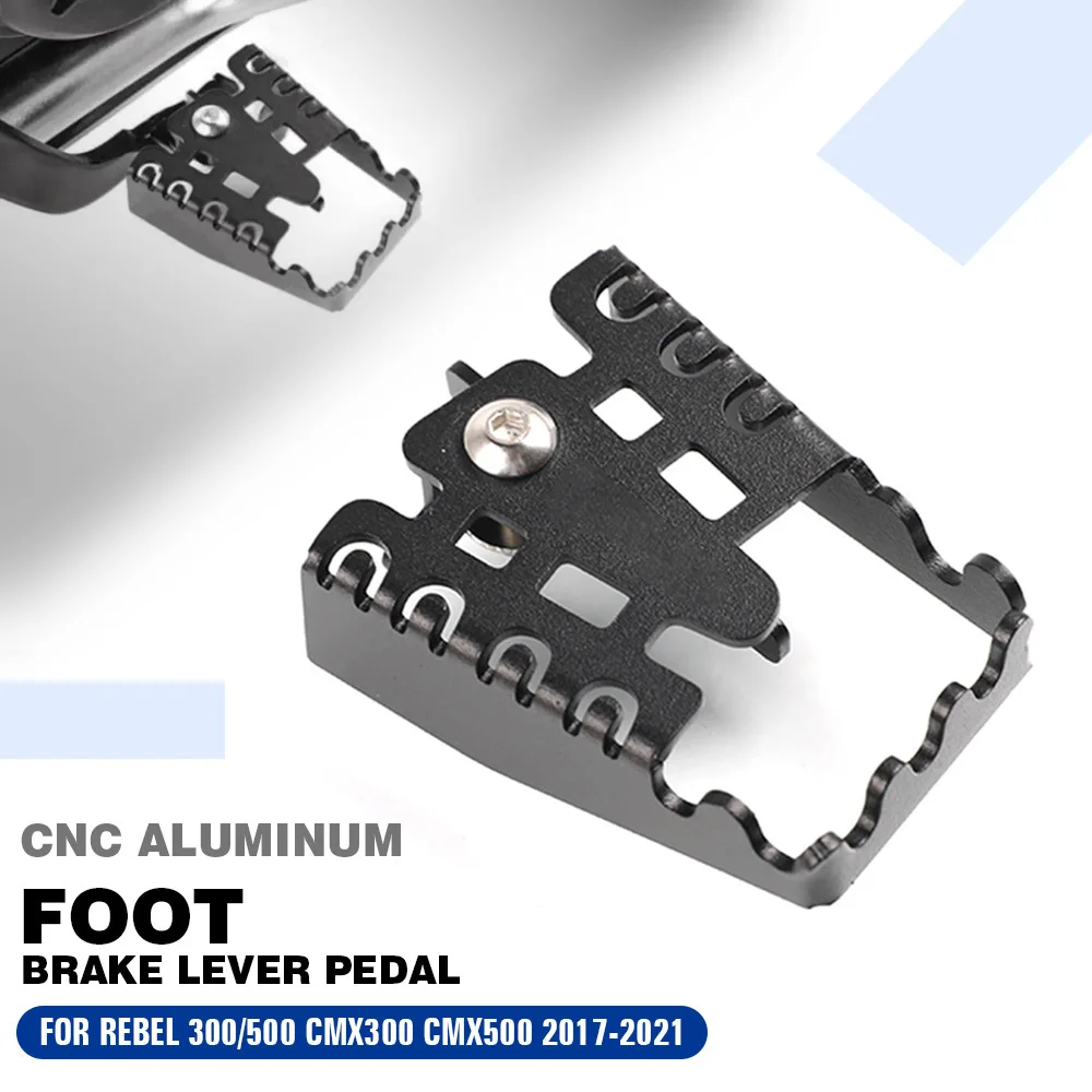 

For Honda Rebel 300/500 CMX300 CMX500 2017-2018 2019 2020 2021 Rear Foot Brake Lever Pedal Enlarge Extension Peg Pad Extender