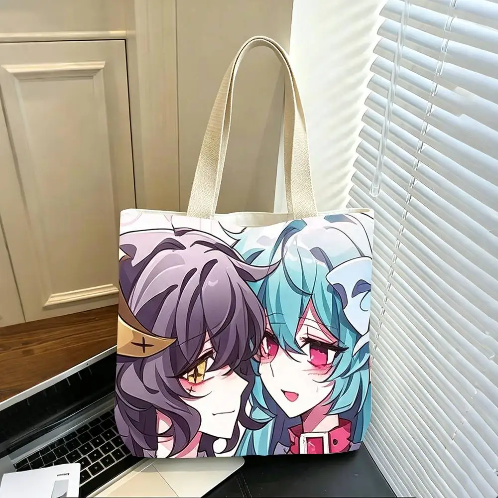 CUTE G-Gushing over Magical Girls   Printed Canvas Tote Bag Shoulder Bag Commuter Mommy Shopping Bag