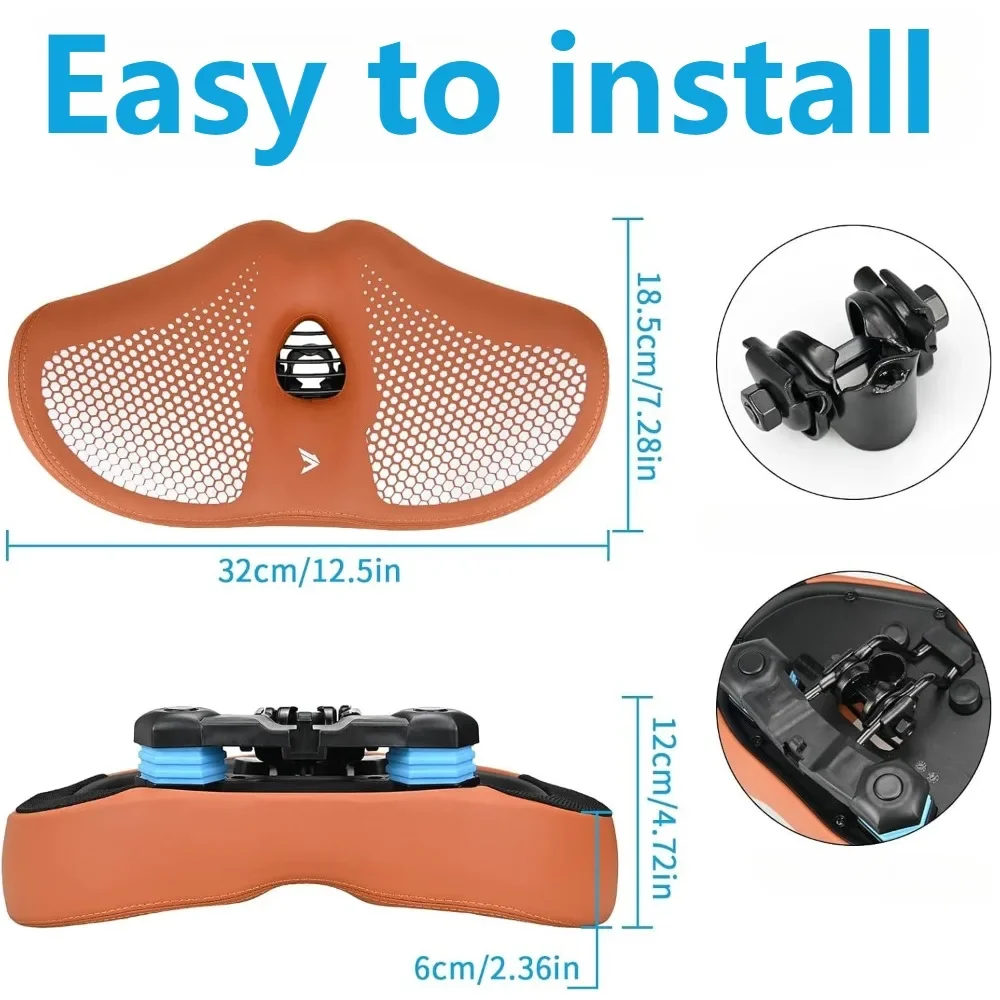 مقعد دراجة بدون أنف للرجال والنساء، وسادة مقعد دراجة مبطنة واسعة، سرج كبير مريح للدراجة على الشاطئ كروزر سيتي Ebike #3