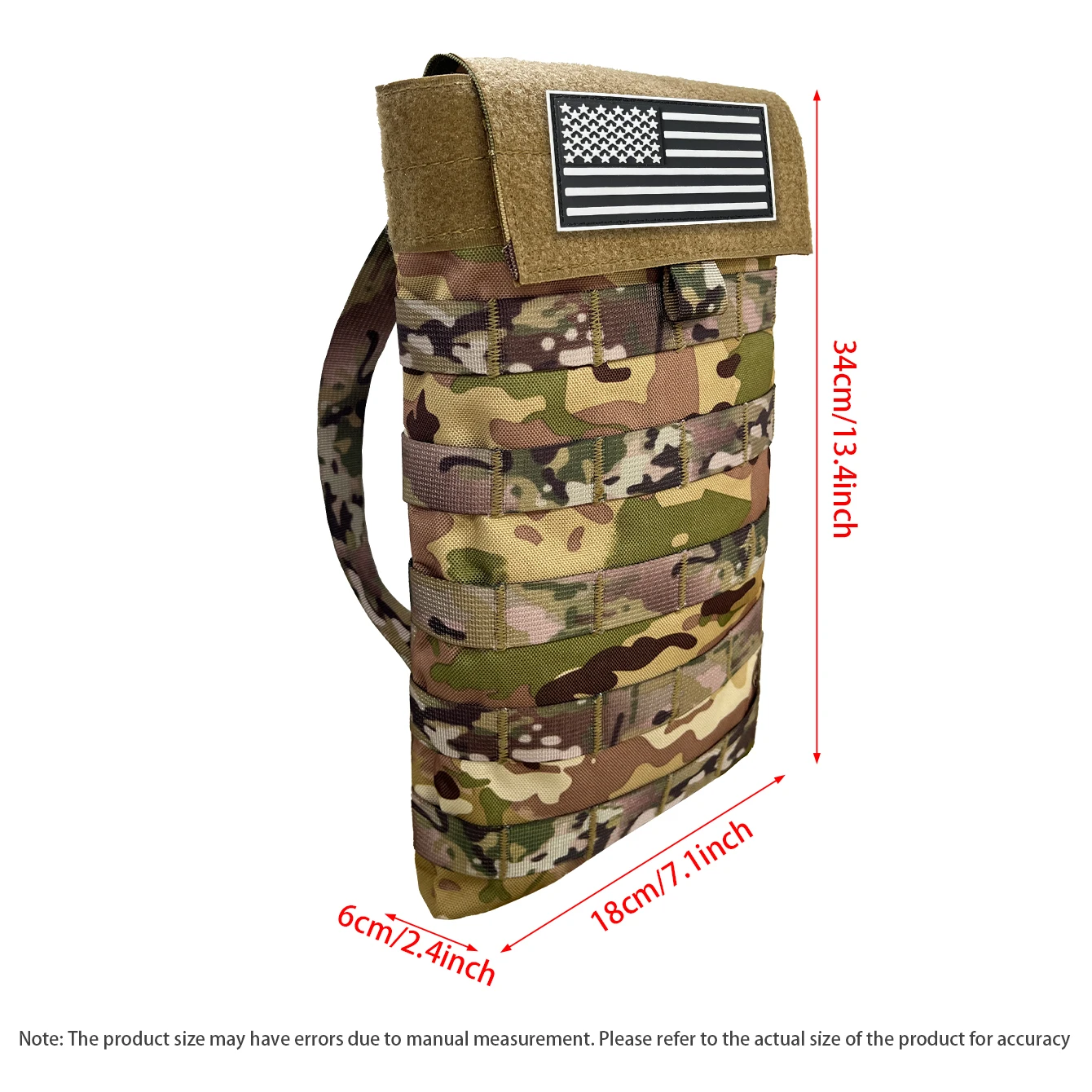 Bolsa hidratación táctica MOLLE – Montaña y senderismo - imagen 3