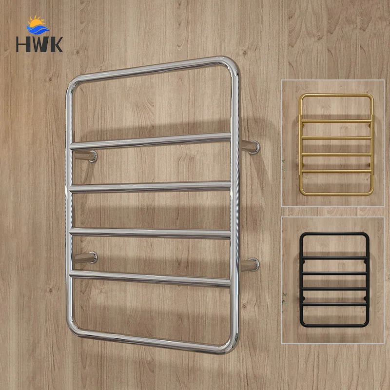 Rápida Secagem Termostática Toalheiro Elétrico, Aquecedor De Toalha, Aquecedor De Toalha, Trilho De Aço Inoxidável, Montado Na Parede, Banheiro