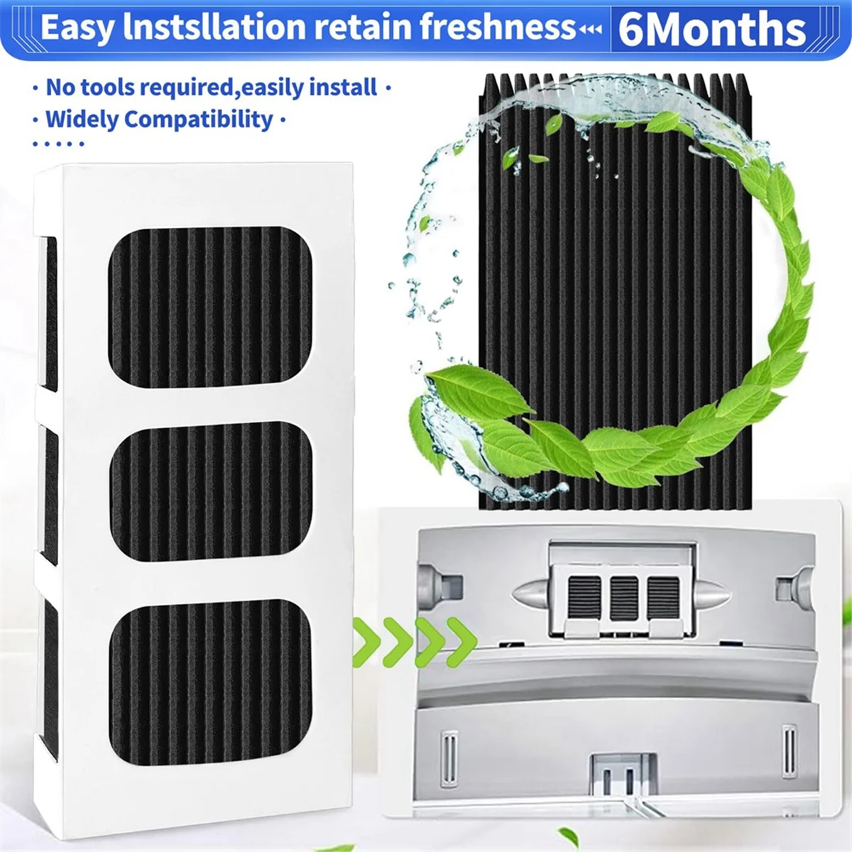 4 шт., сменные воздушные фильтры для холодильника Paultra2