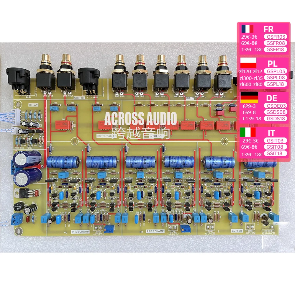 Nvarcher Fully balanced preamp board Bystronic BP26 circuit PCB
