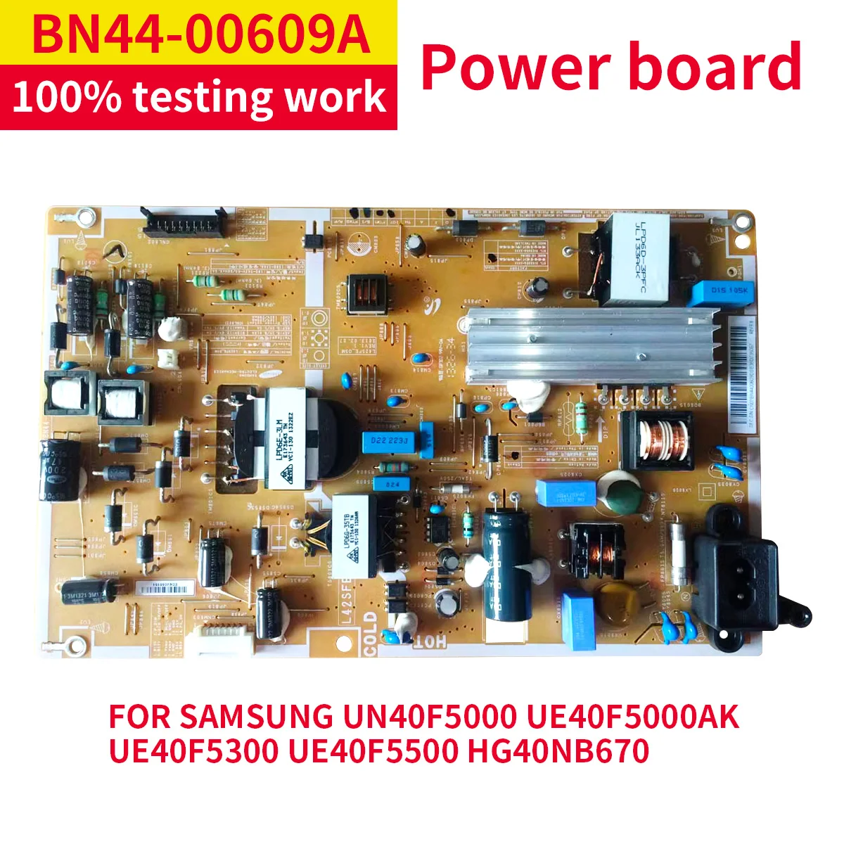 

Power Supply Board BN44-00609E BN44-00609F BN44-00609D BN44-00609A FOR UN40F5000 UE40F5000AK UE40F5300 UE40F5500 HG40NB670 TV