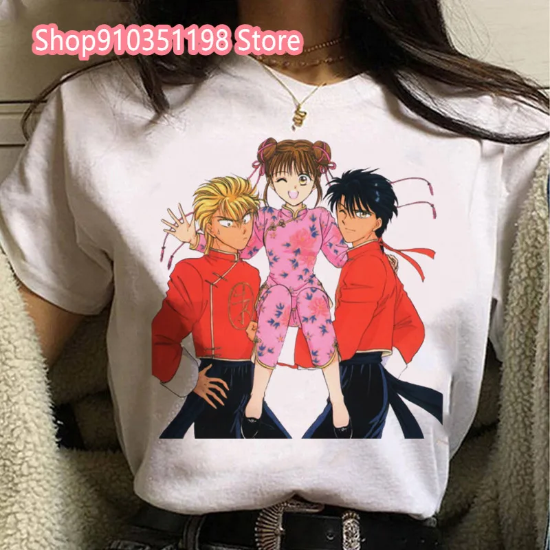 Nuove donne carino Anime Fushigi Yuugi Harajuku modello stampato t-Shirt femminile stile giapponese Casual o-collo Manga camicia a maniche corte