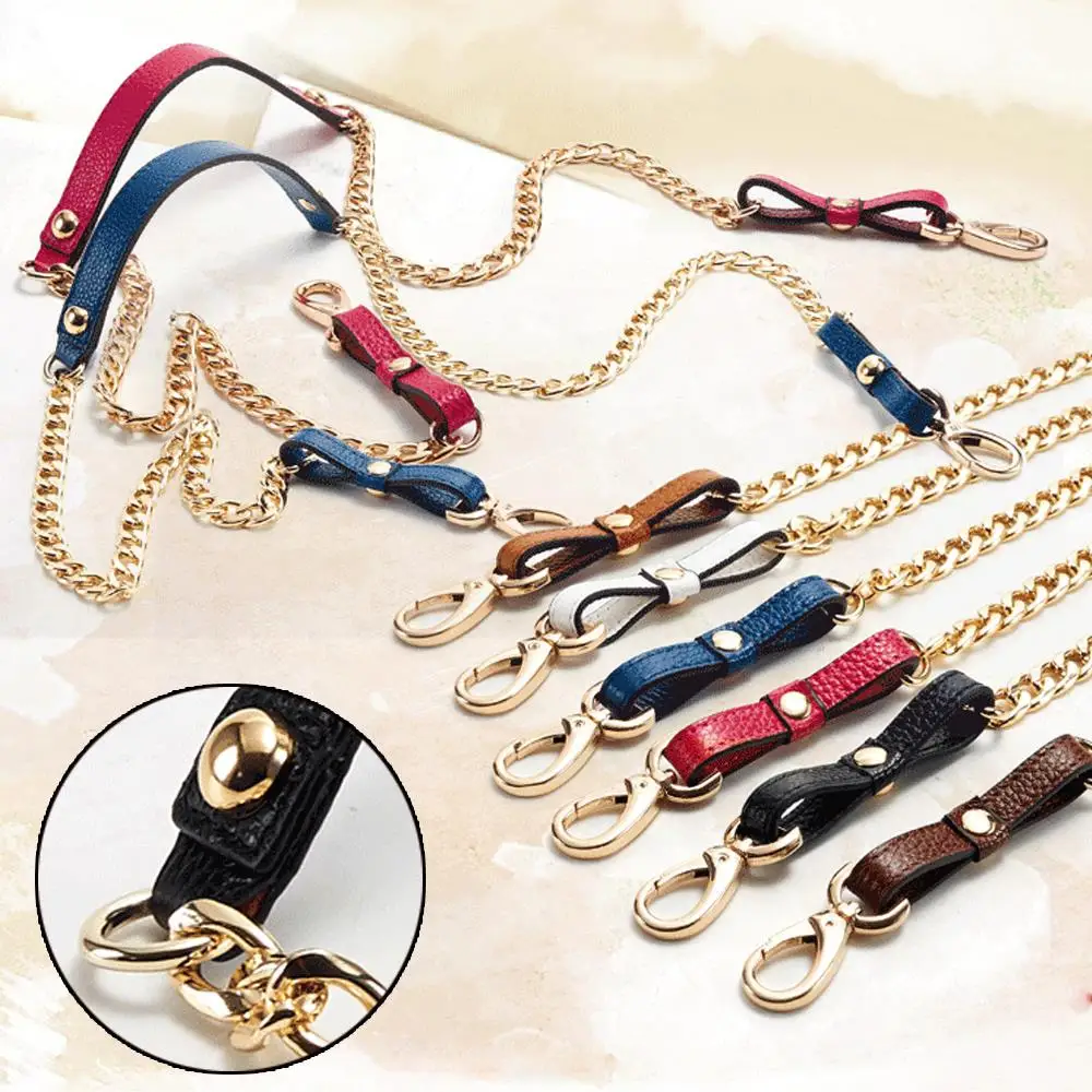 

120cm Anti-wear Shoulder Strap Handbag Chain Single Sling Bag Chain Leather Bag Accessories Women's Bag Straps Purse Charms