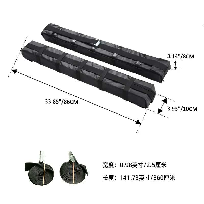 Kayak foam roof rack roof cotton soft luggage rack surfboard strap soft