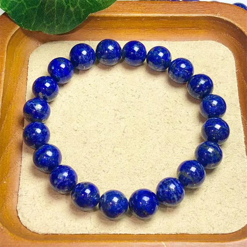 Natural Lapis Lazuli Bracelet Homme Elastic High Quality Energy Healing Jewelry Women For Boyfriend 1pcs 9mm