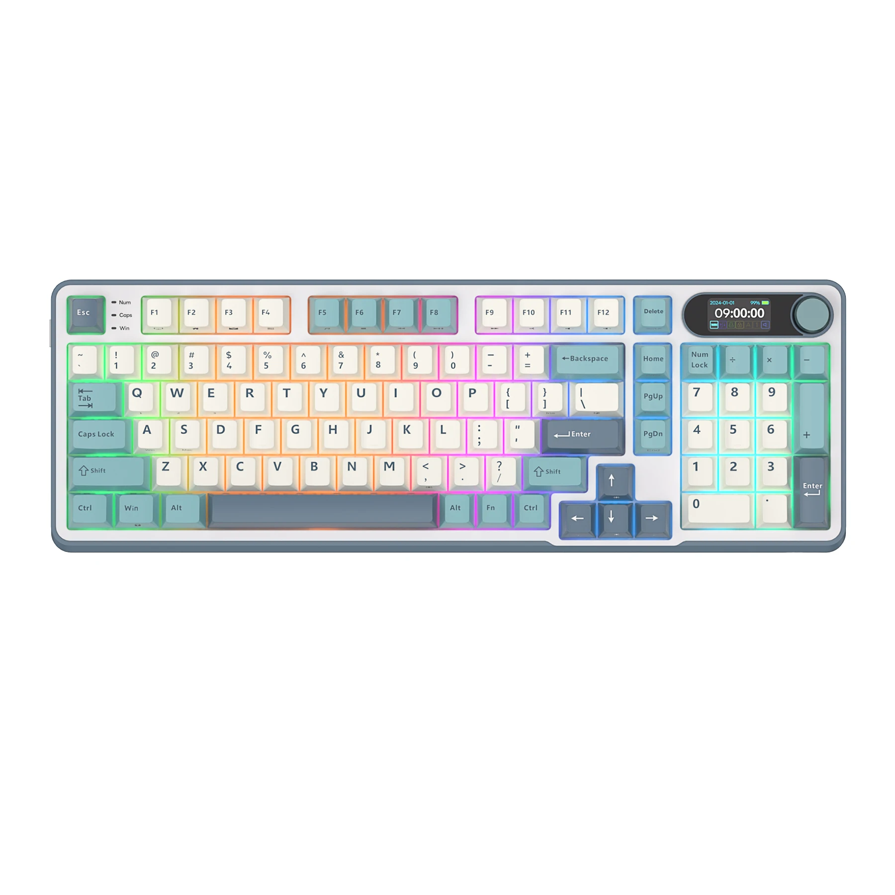 Rk s98およびROKludgeメカニカルキーボードノブ,96% rgb,バックライト