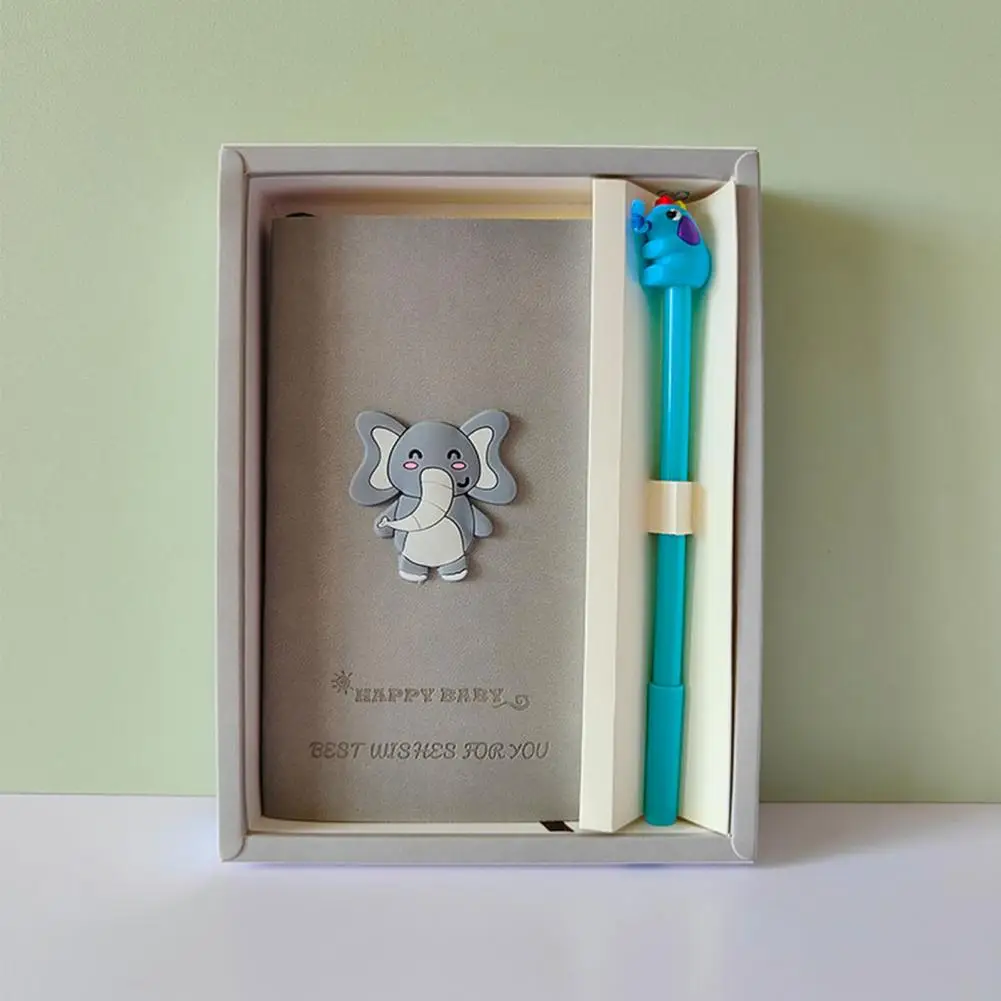 Funny 1 Set Creative Cartoon Pattern Journal Notebook Comfortable Touch Diary Notebook Horizontal Line   School Supplies