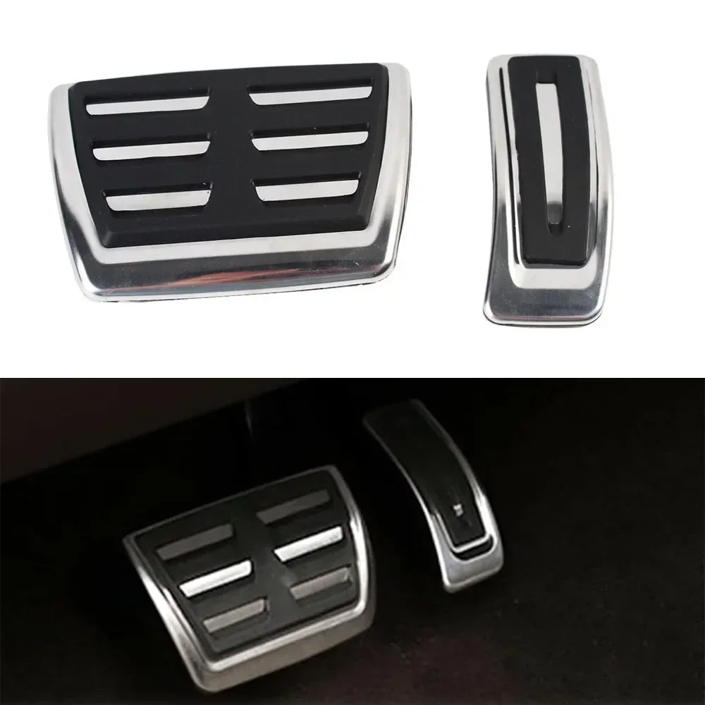 

Foot Brake Gas Accelerator Pedal Cover for Audi A4 B9 A5 A6 (C8) A7 Q5 Q7 Q8 2016-2024 Car Pedal Stainless Steel Pad Foot Rest