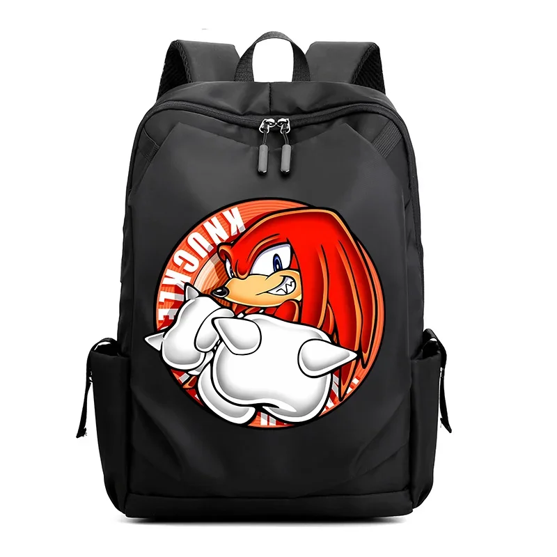 حقائب ظهر Sonics Game Figure Schoolbag School كاجوال عصرية مع أي أنماط خفيفة ومحمولة حقائب كتب للأولاد والبنات هدايا