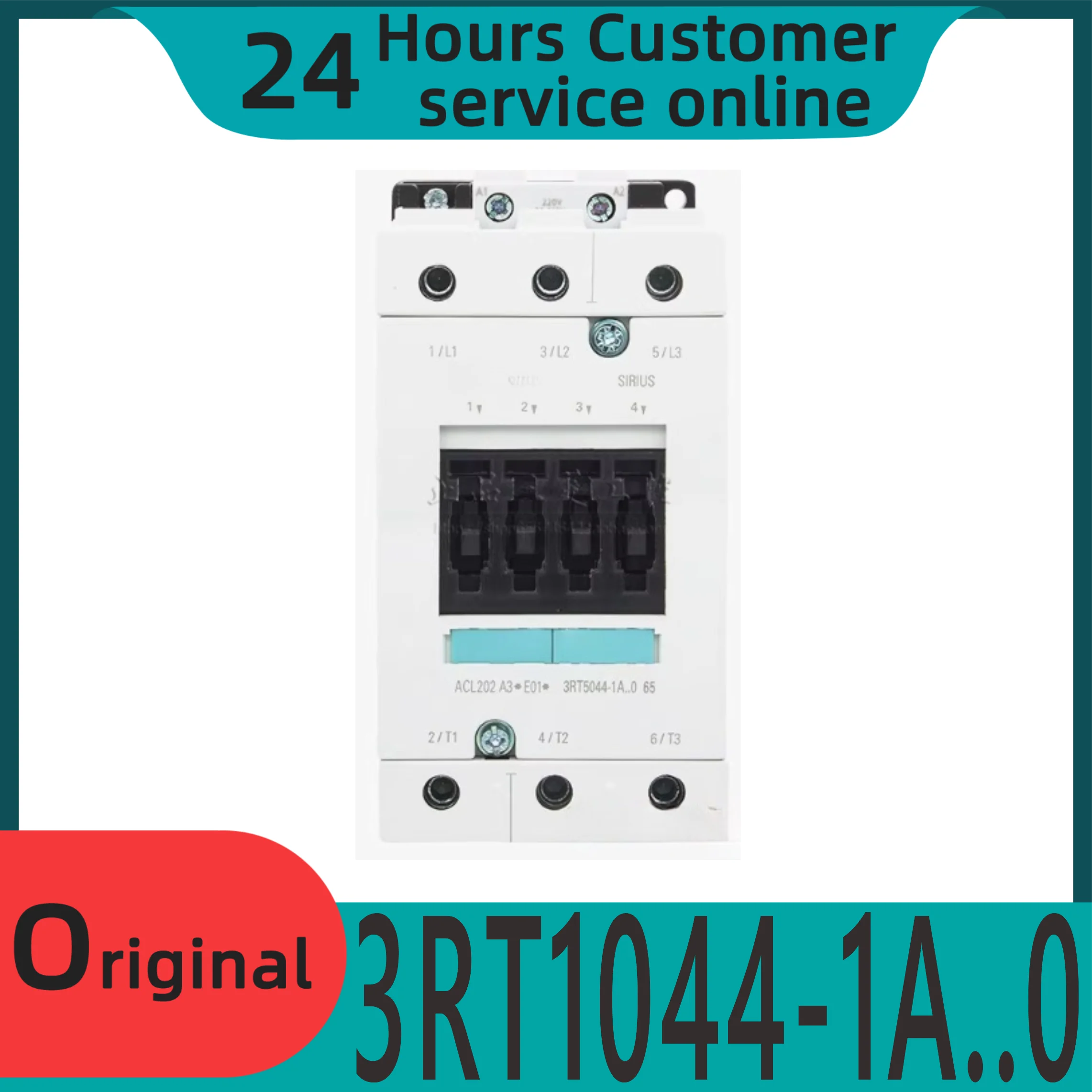 

New original AC contactor 3RT1044-1A 0 3RT1044 24V AC110V 220V