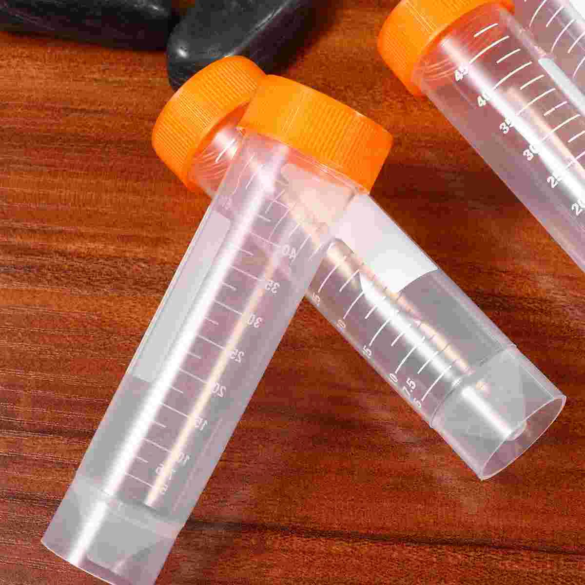 50 Pcs Scale Miniature Centrifuge Tube for Laboratory Micro Tubes Screw Port 50ml