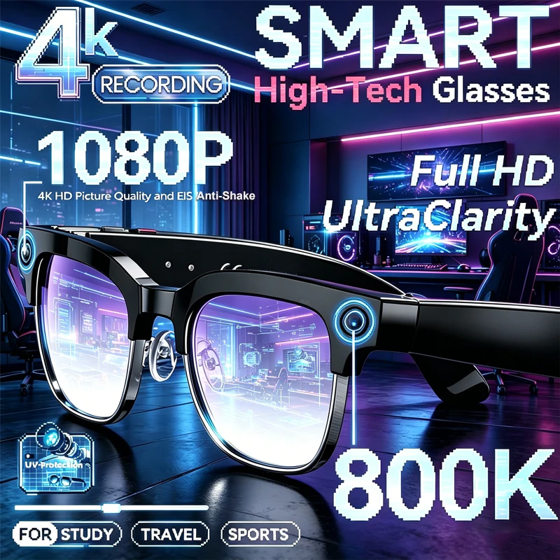 800w-camera-smart-shooting-glasses-audio-video-bluetooth-calls-ai-translation-ai-q-a-eis-anti-shake-lightweight-smart-glasses