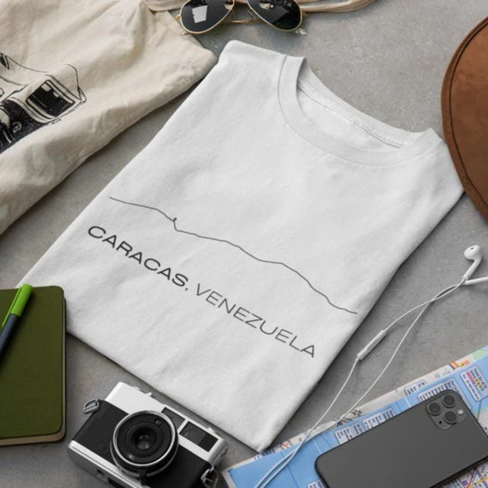 Caracas Venezuela T-Shirt Gift for Venezuelan Pride Shirt Unisex Venezuela Travel Clothing Minimalist Design Style Men Women Tee