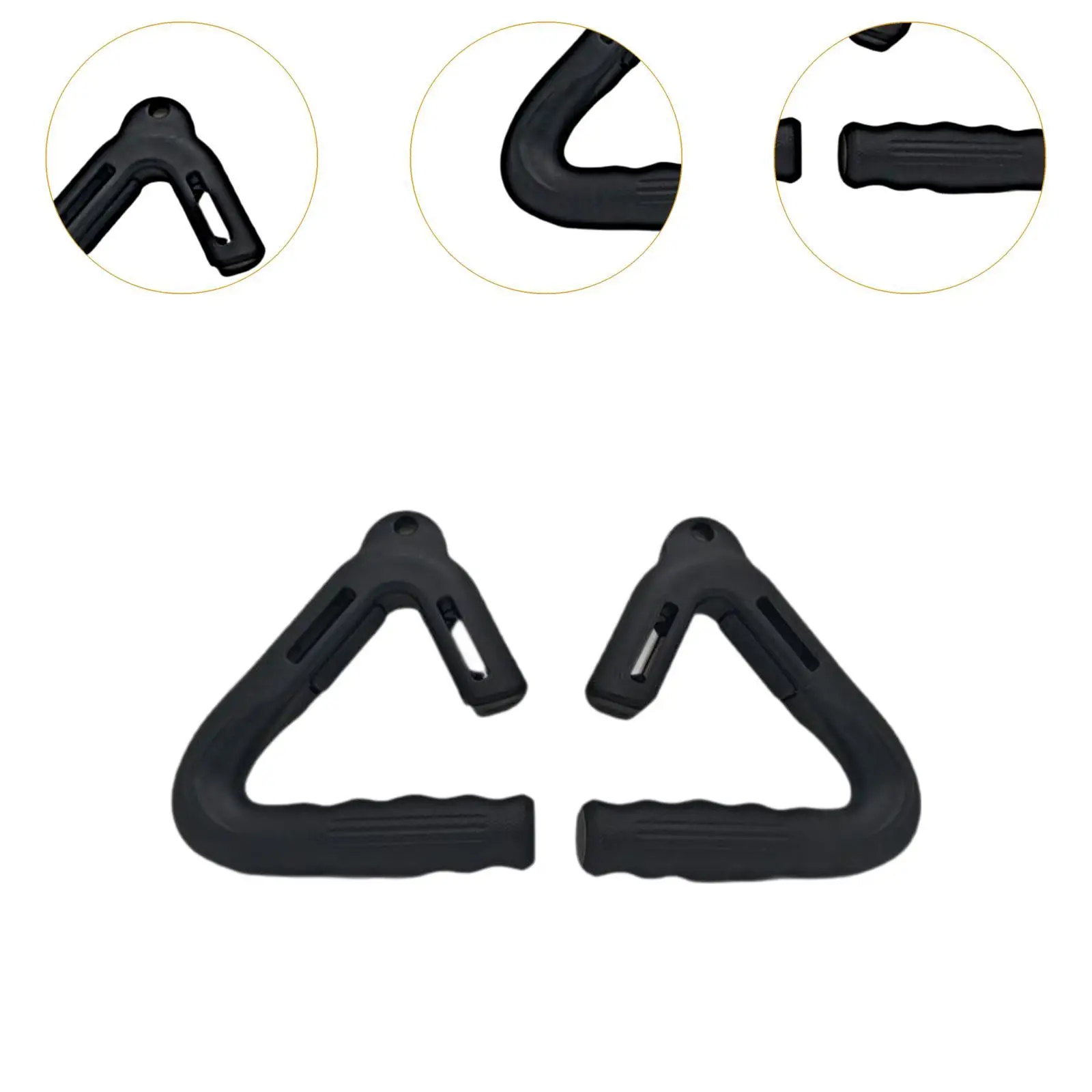 2Pcs Pull up Handles Resistance Band Handles Hand Grips Ergonomic Fitness Pull Down Attachment for Strength Training