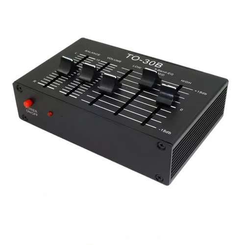 Imagen 2 del producto GHXAMP EQ de 3 bandas, Tweeter de tono de Audio estéreo, ecualizador de graves medios, preamplificador HIFI NE5532, ajuste de volumen de equilibrio de canal L R DC5V