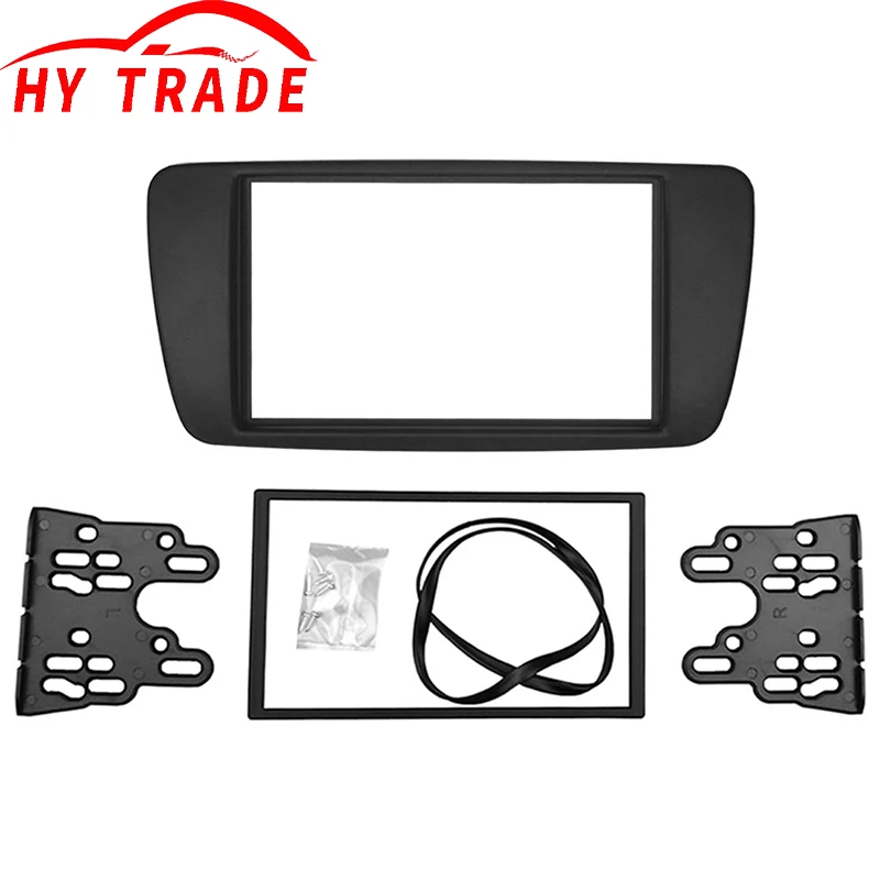 

HY 2 DIN Adapter CD Trim Panel Stereo Interface Radio Car Frame Panel Fascia for SEAT Ibiza 2008+