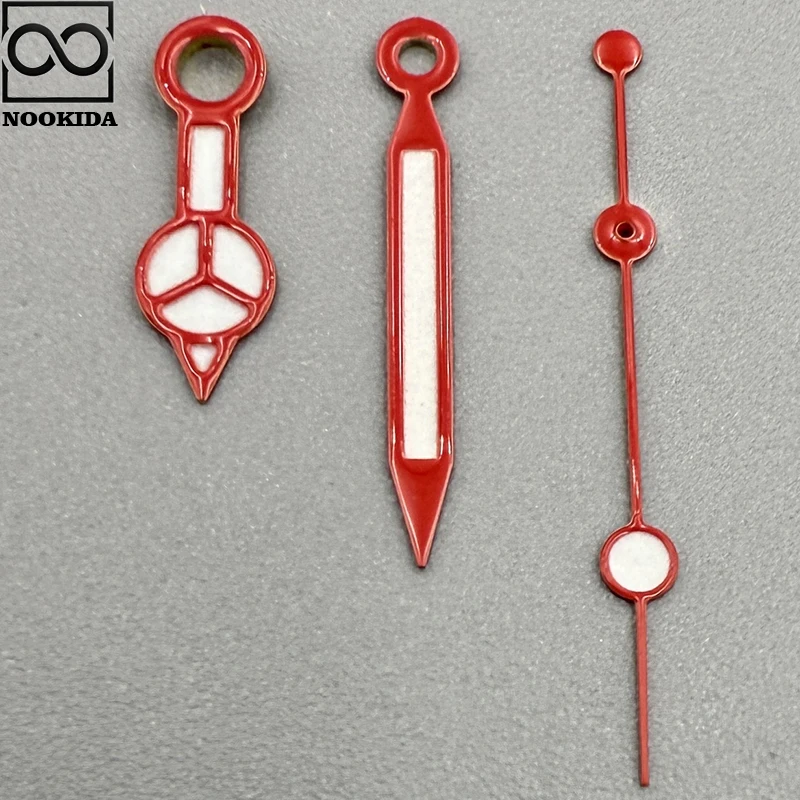 NOOKIDA Lancette luminose verdi Accessori per orologi per movimento NH35/NH36/4R/7S Lancette NH35 Argento Nero Rosso Arancione Verde