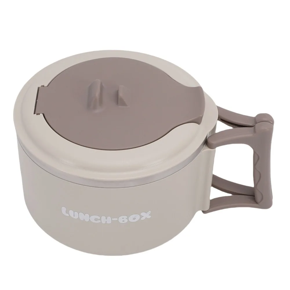 Portable 316 Stainless Steel Microwave Ramen Bowl Foldable Handle 1200ml Insulated Noodle Bowl Ramen Bowl With Spoon For Travel