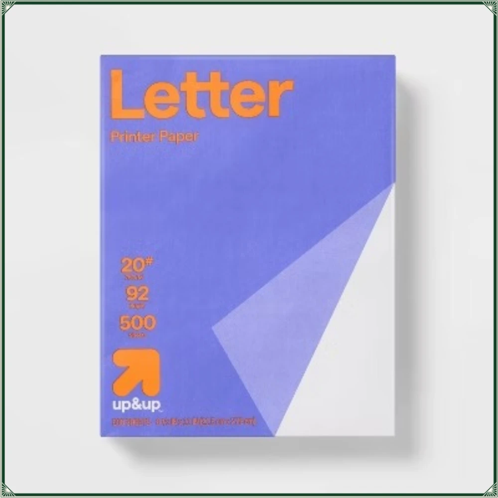 

Бумага для принтера формата Letter, белая, 500 листов - up&up: 8,5x11 дюймов, 20 фунтов, 92% яркость, идеально подходит для печати писем
