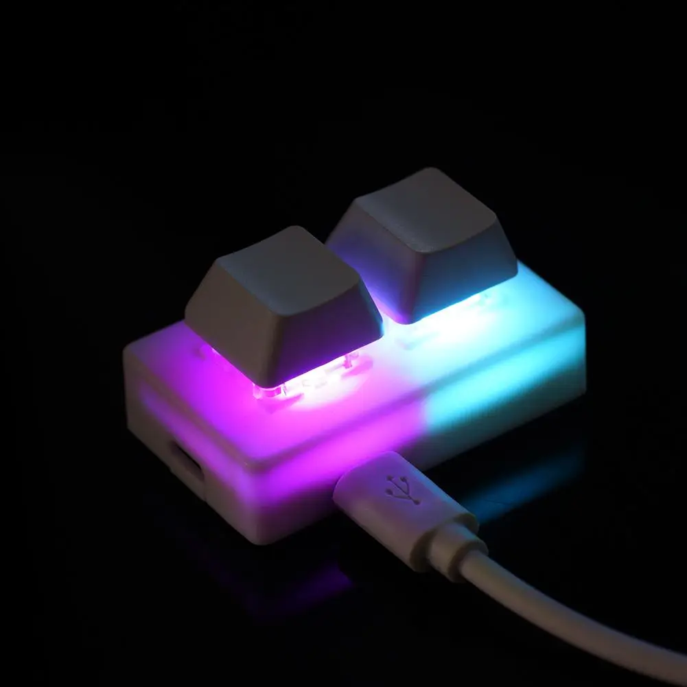 2-key Customized Keypad Volume Button Knob Programming Hot-swap Macro Keyboard Keyboard Game Mechanical