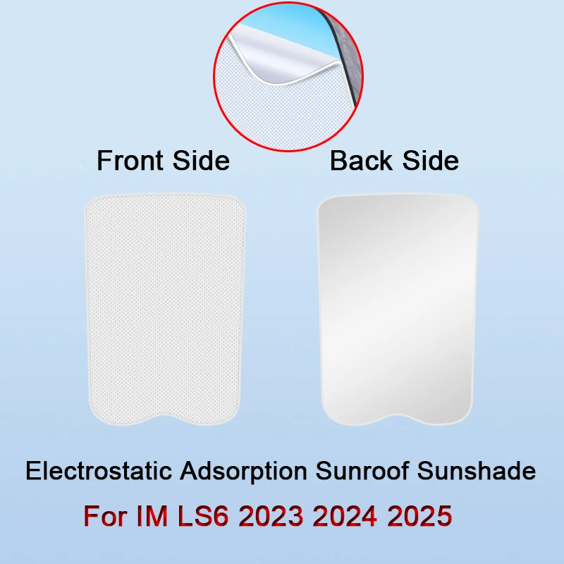 

Fit For IM LS6 2023 2024 2025 2026 Electrostatic Adsorption Car Roof Sunshade Skylight Blind Shading Windshield Sunroof Cover