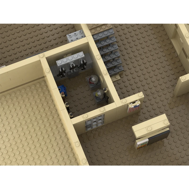 Modèle de films étoiles militaires, briques de construction MOC, maison à deux étages, technologie modulaire, cadeaux de vacances, jouets à assembler pour enfants, costume