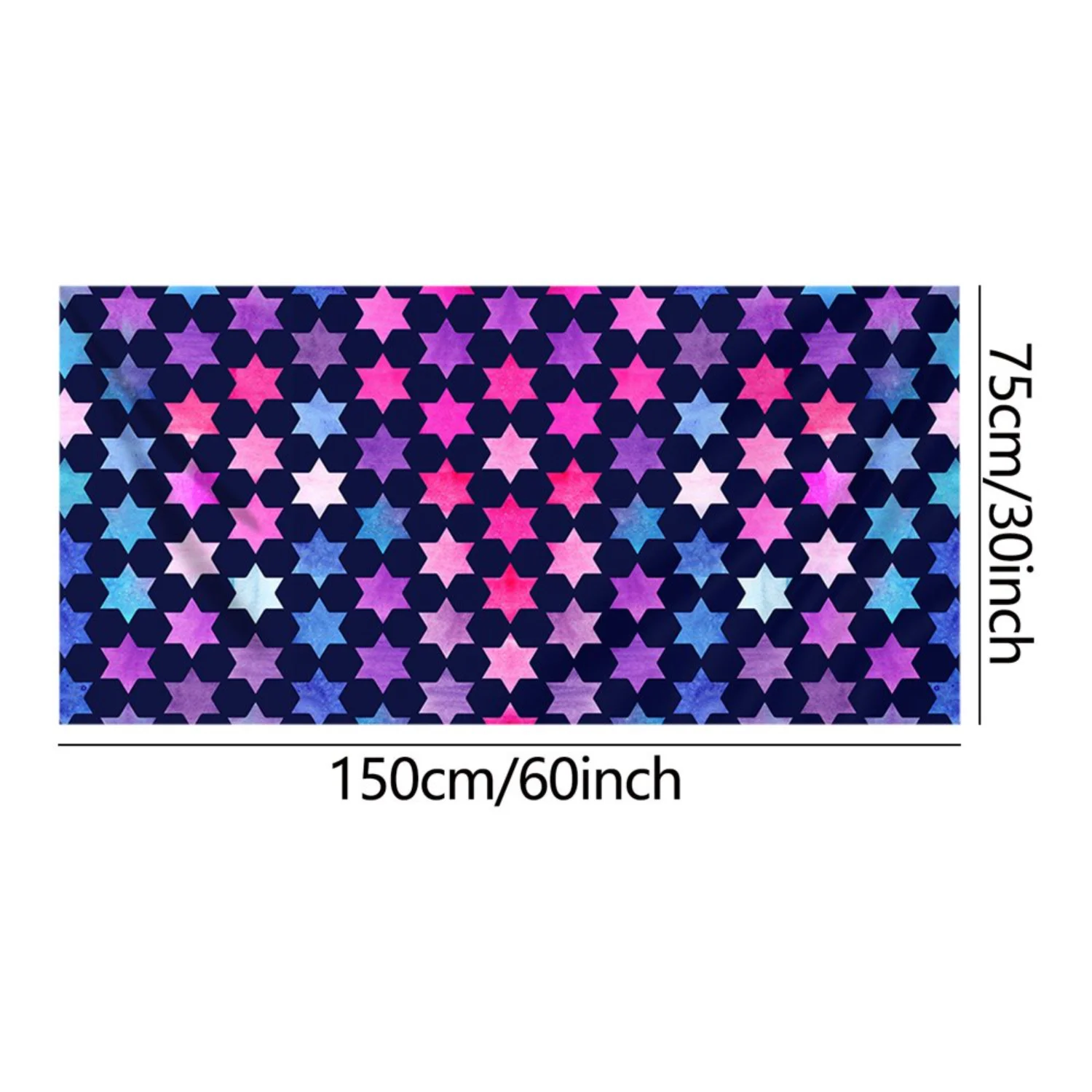 Color Block Printed Beach Towel - Oversized 30