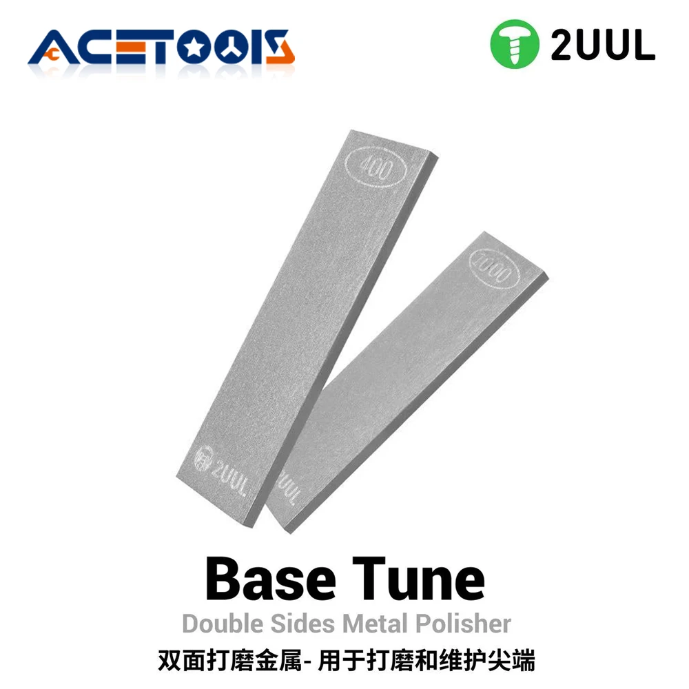 

2UUL FM01 Base Tune-Double Металлический полировщик 1 шт. для заточки лезвий, профессиональное обслуживание, 2 стороны, зернистость 400/1000, ремонт